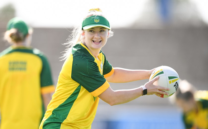 All Smiles: Brydie Parker will be looking to add to her six matches in the Red, White and Blue now with Prime Ministers' XIII, NSW Country and State of Origin experience.