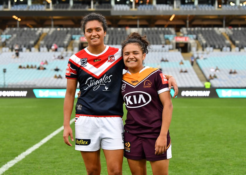 Reunited: The Temara sisters, Zahara (left) and Chante (right) will reunite in Red, White and Blue in 2021.