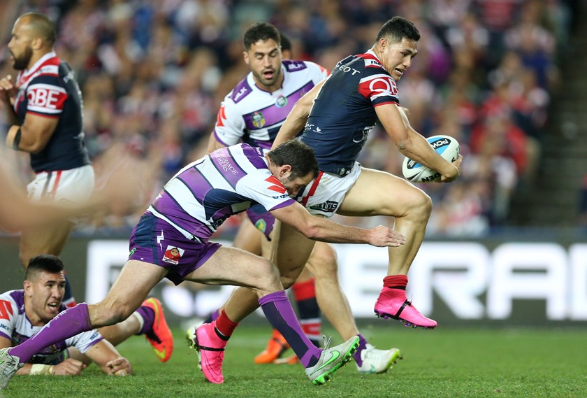 Dodgin' Roger: Elusive fullback Roger Tuivasa-Sheck was a thrill for Roosters supporters and a nightmare for opposition fans. A Premiership winner in 2013 on the wing, he made the transition to the back in 2015, with devastating results.