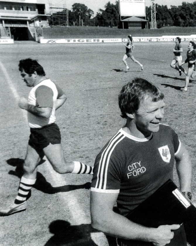 Coach Fulton: Bob Fulton took up the coaching reins on a fulltime basis at the Club following his retirement, which garnered two Minor Premierships and a Grand Final appearance.