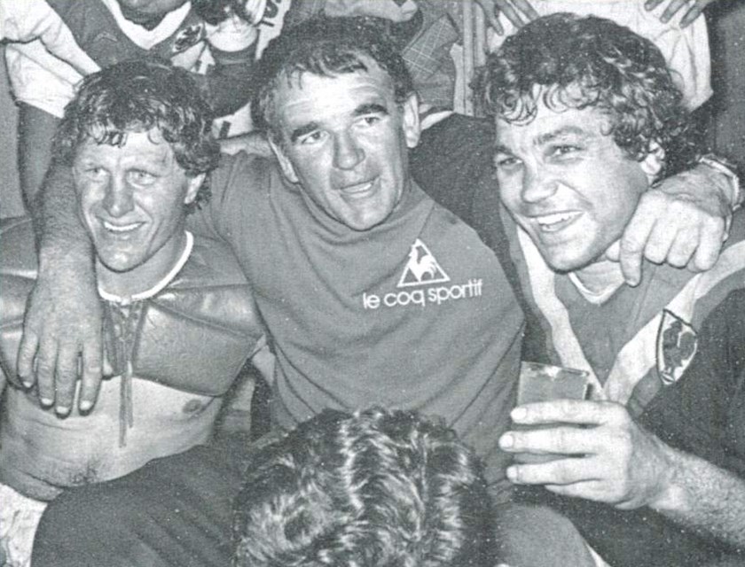Three Amigos: (from left to right) Ron Coote, Jack Gibson and Arthur Beetson were three figures that led the Club to success in the 1970s, but by the end of the decade, all three had departed.