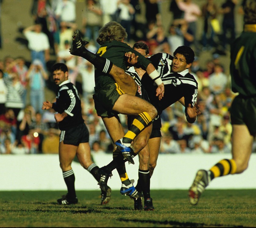 Kiwi Captain: Hugh McGahan played seven seasons at Easts from 1985-1991, and captained New Zealand on a number of occasions during his time at the Club.