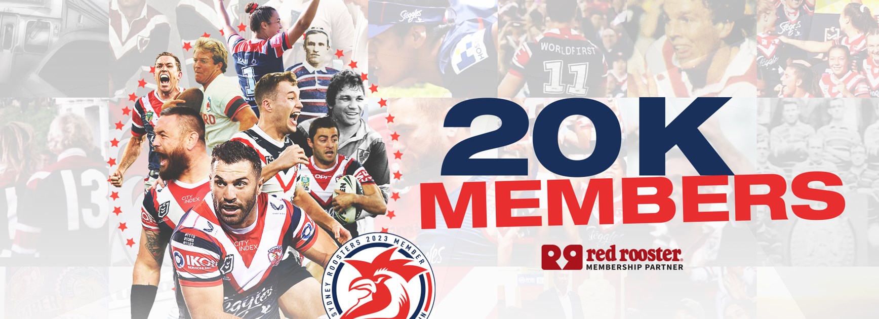 Roosters Set Club Record with 20,000 Members