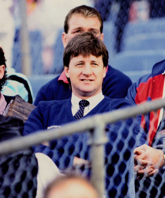 Coach Rusty: Premiership winning fullback Russell Fairfax was one of three men to take the reins as coach in 1990, along with teammate Barry Reilly and even Hugh McGahan who acted as Captain-Coach.